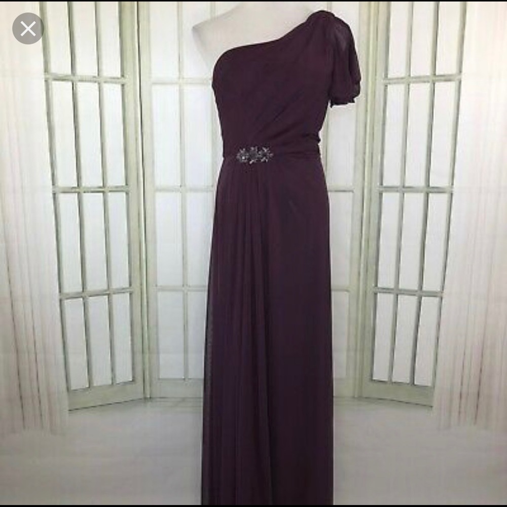David’s Bridal One Shoulder Maxi Dress